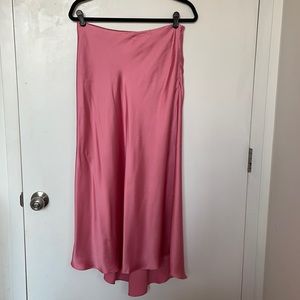 Zara Pink Satin Skirt